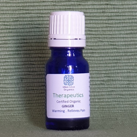 Therapeutics Certified Organic Ginger (Zinger officinale) Essential Oil 10ml