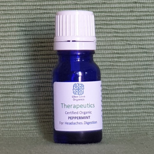 Therapeutics Peppermint (Mentha piperita) Certified Organic Essential Oil 10ml